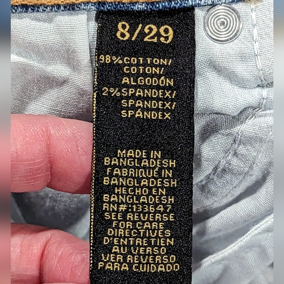 Rachel Roy Kindness Mid Rise Girlfriend Distressed Jeans Size 8/29 - Picture 12 of 13